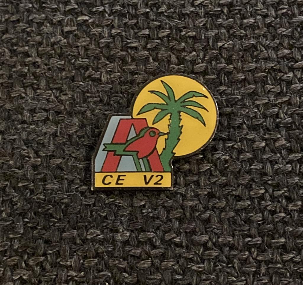 PIN - AUCHAN - CE V2, Envoi, Utilisé, Autres sujets/thèmes, Insigne ou Pin's