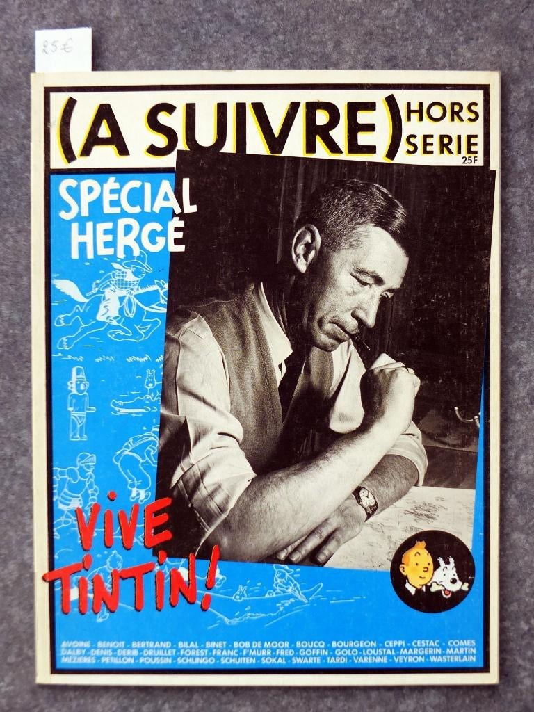 Spécial Hergé : vive Tintin !, À suivre hors-série, 1983, Ophalen of Verzenden, Kuifje, Zo goed als nieuw, Boek of Spel