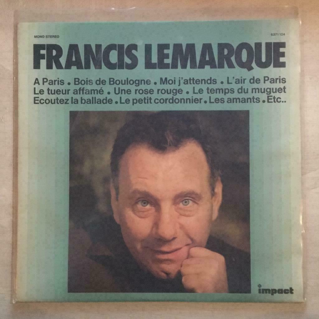 LP Francis Lemarque - Francis Lemarque (IMPACT) VG+, Envoi, Utilisé, 12 pouces