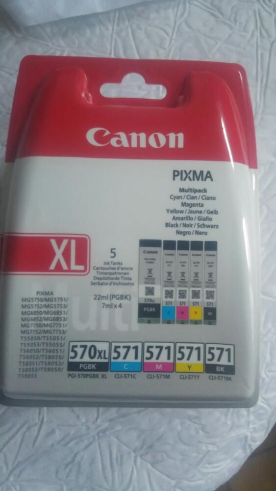 Lot des 5 cartouches canon pixma 570XL et 571 Japan scellés, Enlèvement ou Envoi, Neuf, Cartridge