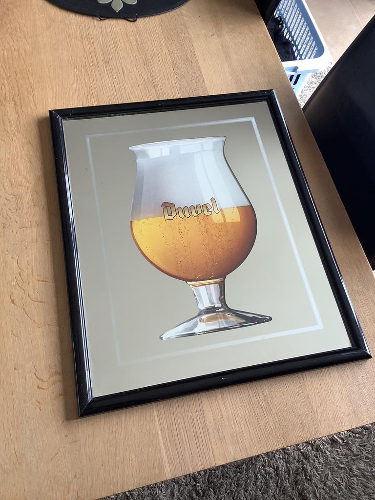 Duvel ongeglazuurde spiegellijst, Verzamelen, Gebruikt