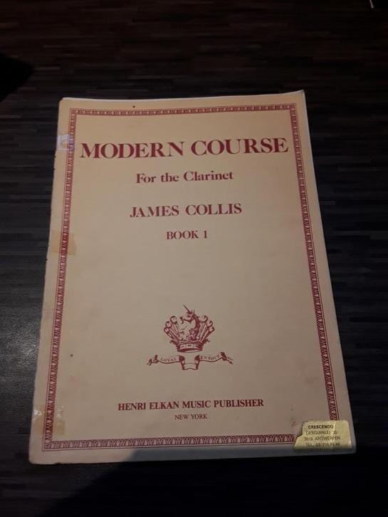 Klarinetboek James Collis boek 1, Muziek en Instrumenten, Bladmuziek, Gebruikt, Klassiek, Les of Cursus, Ophalen of Verzenden