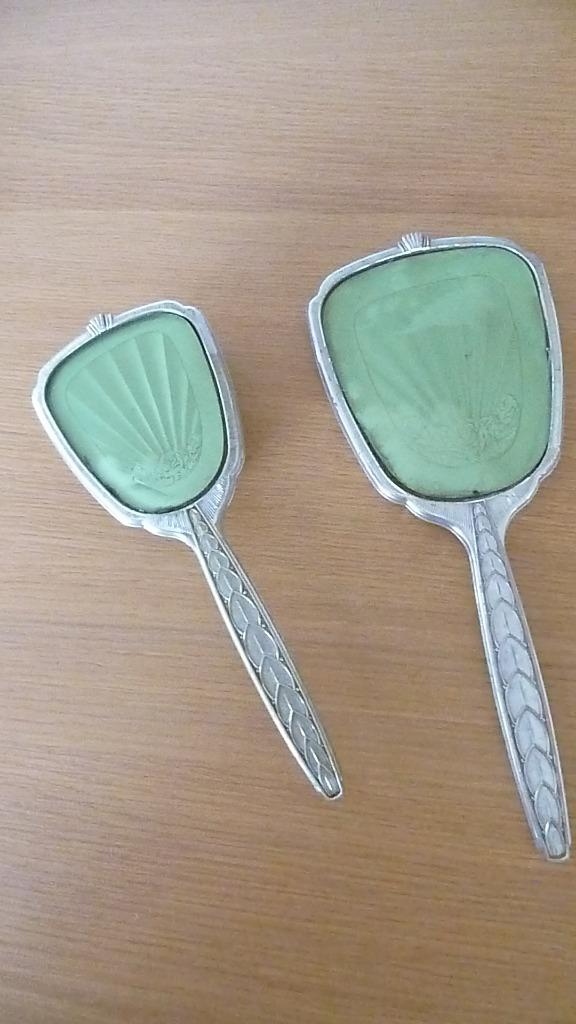 Set Toilette Brosse et Miroir* Vintage, Enlèvement ou Envoi, Utilisé