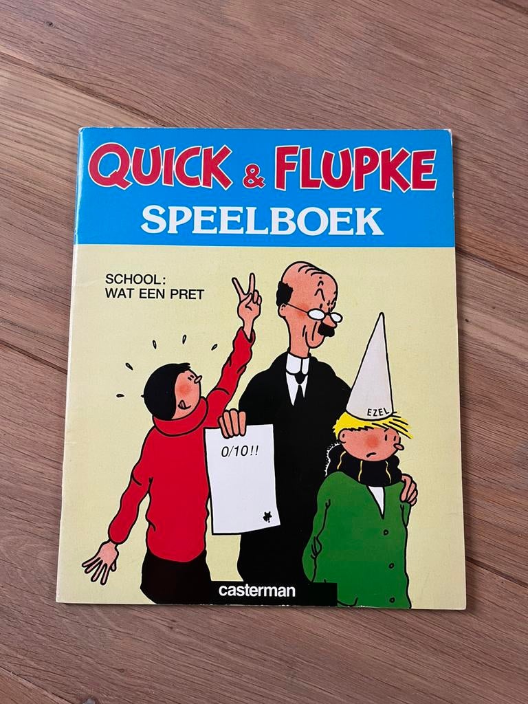 Quick & Flupke Speelboek, Boeken, Gelezen, Eén stripboek, Ophalen of Verzenden, Hergé