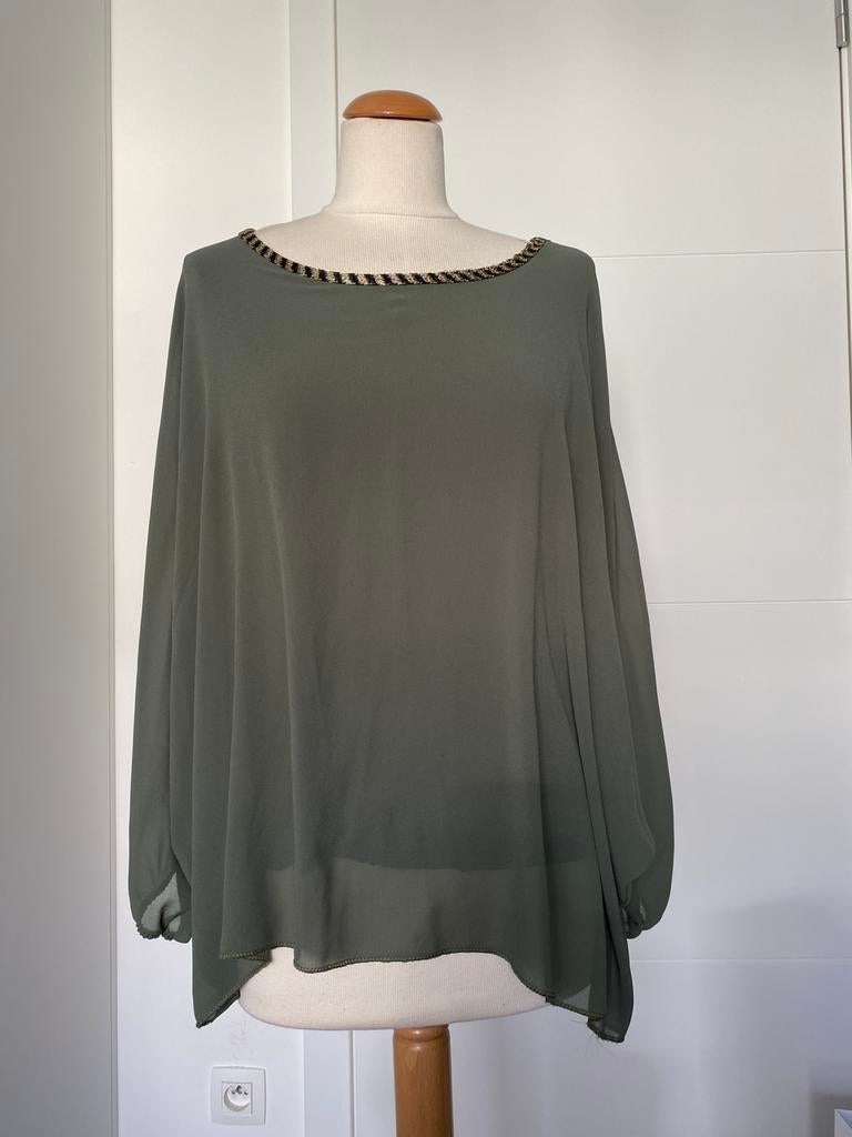 Tunique kaki taille M, Enlèvement ou Envoi, Comme neuf, Taille 38/40 (M), Autres couleurs