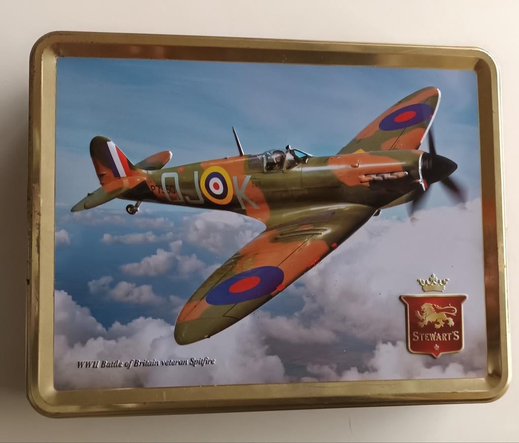 Blik WWII Spitfire, Verzamelen, Ophalen of Verzenden, Gebruikt