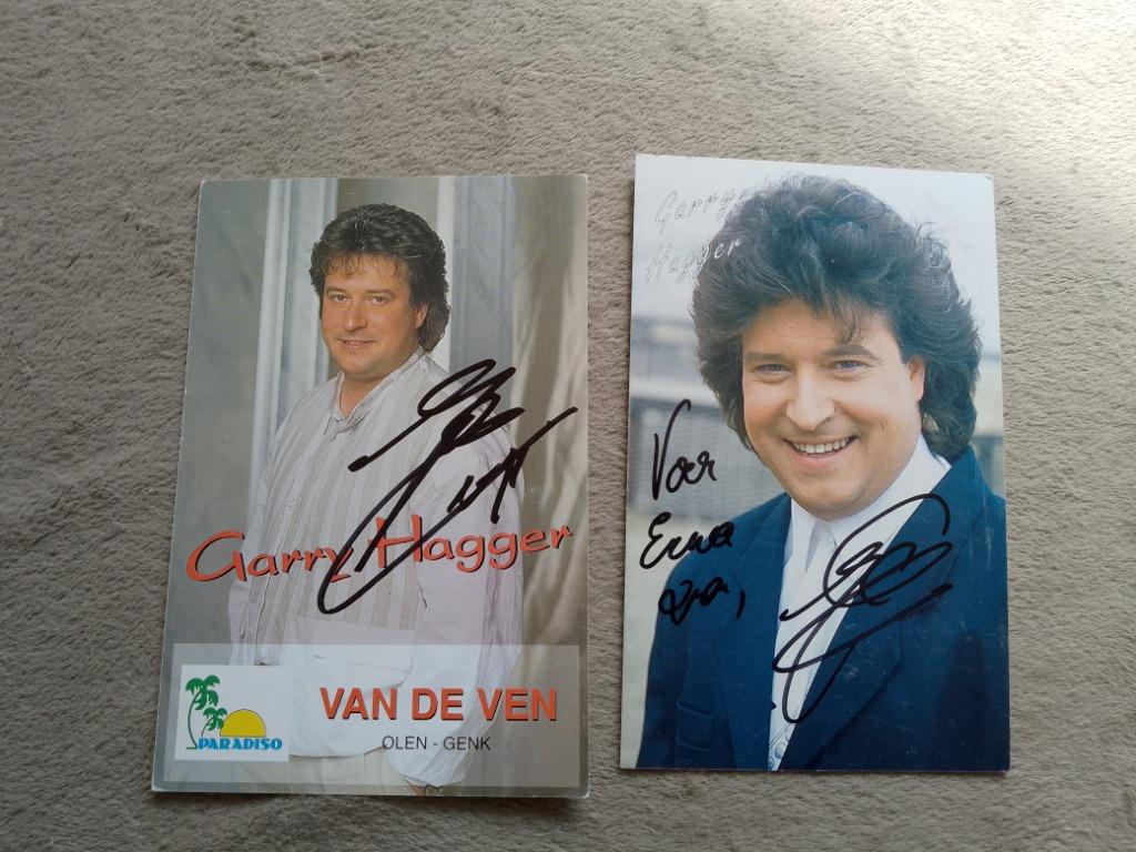 Fotokaarten met handtekening Garry Hagger, Ophalen of Verzenden