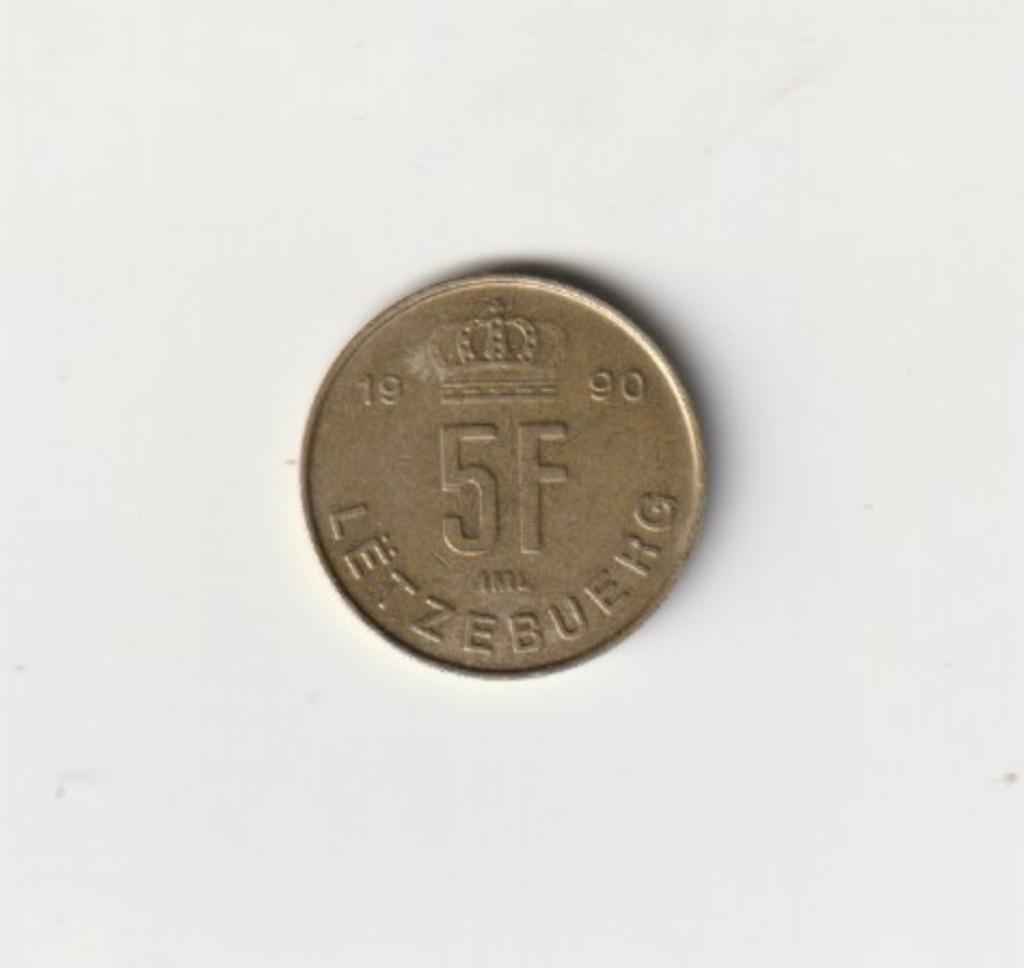 LUXEMBOURG JEAN GRAND-DUC 5 FRANCS 1990, Ophalen of Verzenden, Overige landen, Setje