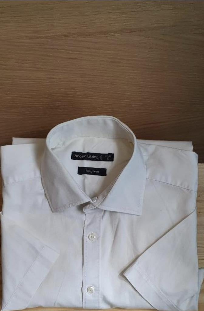 Chemise blanche courte manches pour homme 37/38 S, Enlèvement, Comme neuf