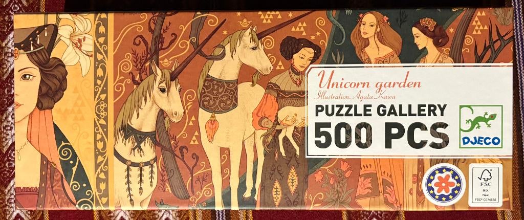 Puzzle enfant 500 pièces (licornes), Ophalen, 500 t/m 1500 stukjes, Zo goed als nieuw, Legpuzzel
