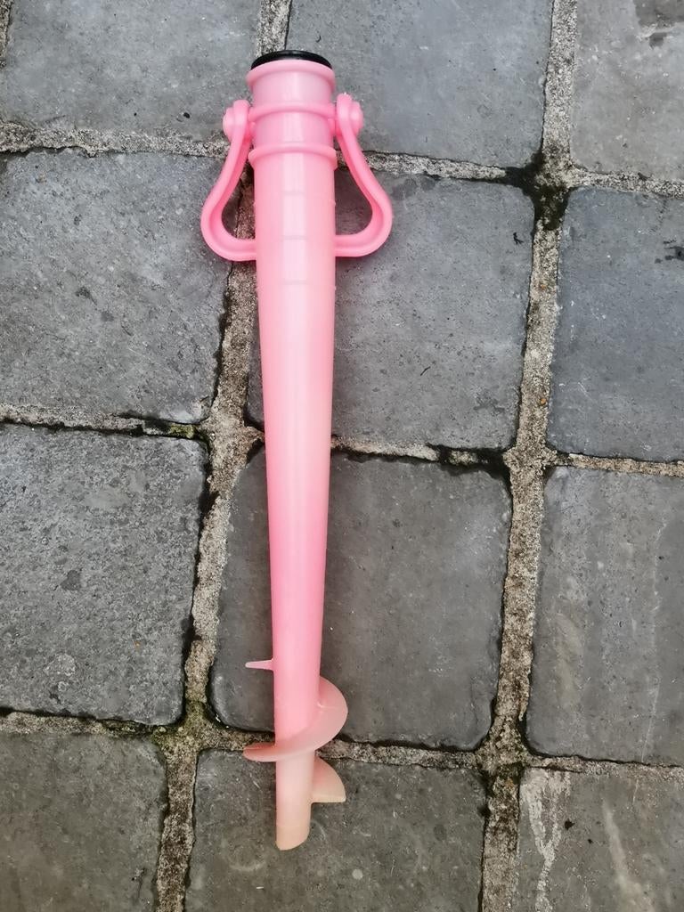 Parasolharing - roze - kunststof - D max 35 mm x H 39 cm., Tuin en Terras, Parasols, Ophalen of Verzenden, Zo goed als nieuw, Overige typen
