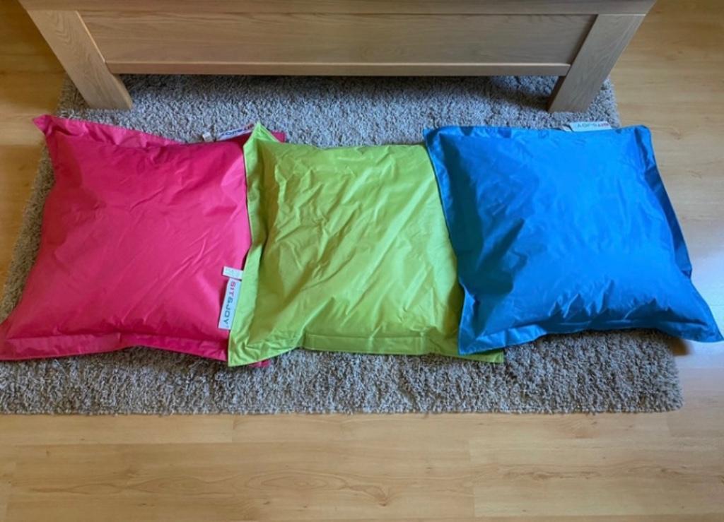 3 poufs Sit & Joy, Maison & Meubles, Sièges-poires, Comme neuf, Pouf, Autres couleurs, Enlèvement