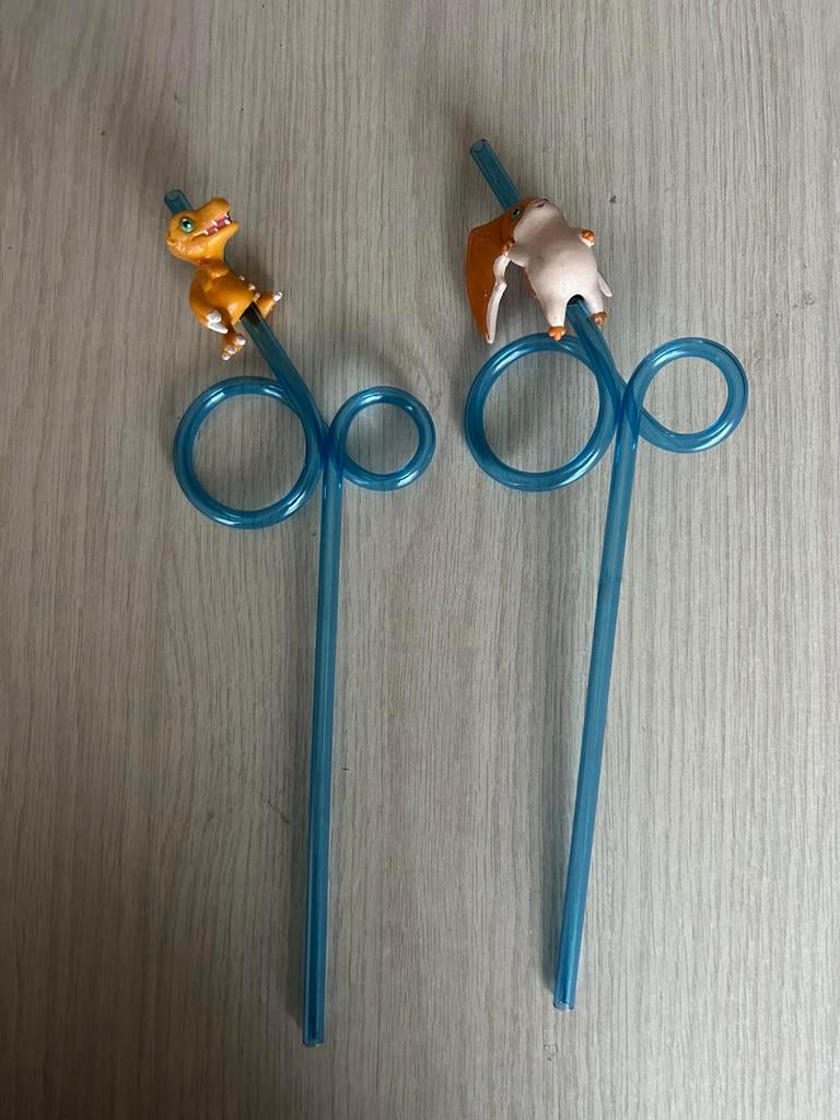 Rietjes dino 2 stuks, Ophalen of Verzenden, Zo goed als nieuw