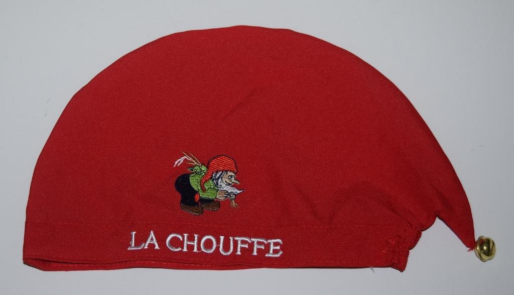 Chapeau Chouffe/rouge/avec texte, Envoi, Neuf, Vêtements, Duvel