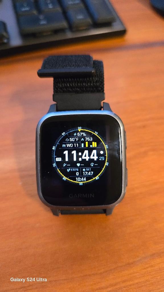 Smartwatch - Garmin Venu SQ - Black, Ophalen, Gebruikt, Zwart, Garmin