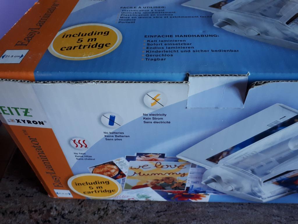 Laminator Easy Leitz Xyron, Ophalen, Nieuw