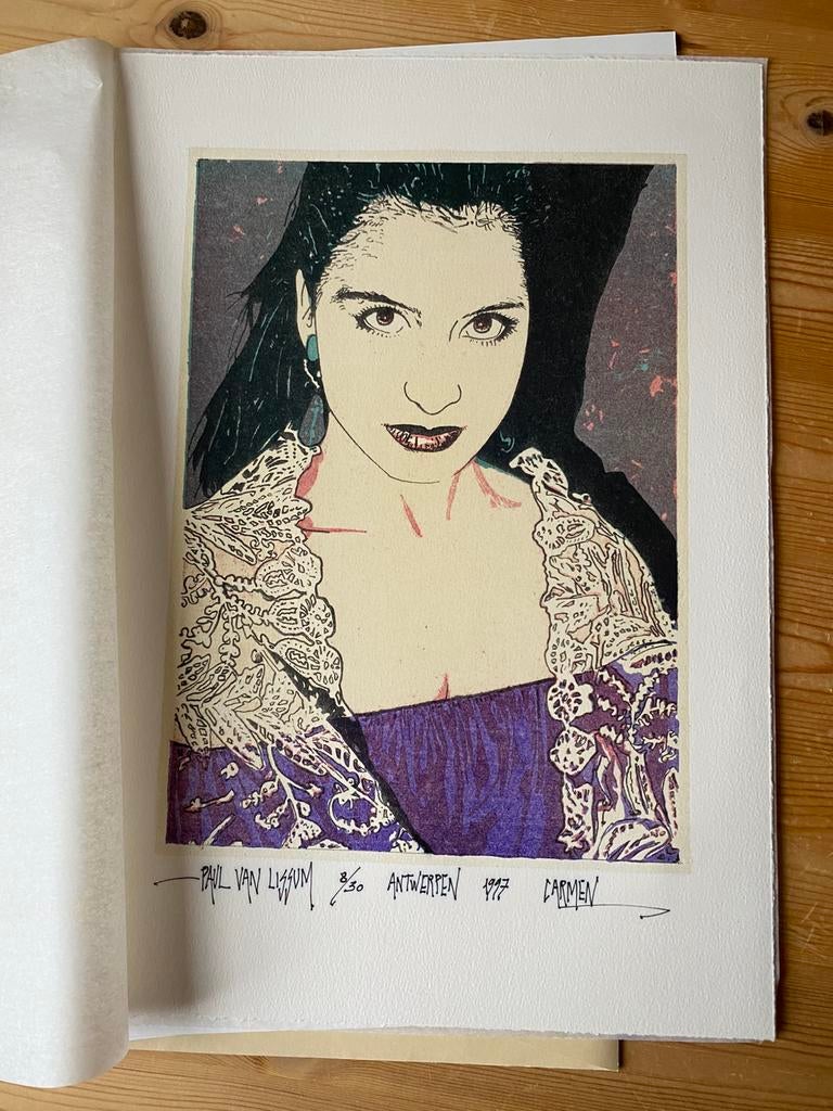 Steendruk . Carmen van Paul Van Lissum, Antiek en Kunst, Ophalen