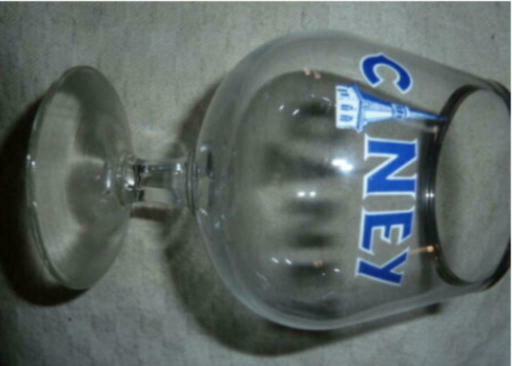 #F bier glas / proefglaasje CINEY 12,5cl, Ophalen of Verzenden, Nieuw, Bierglas