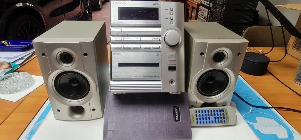 KENWOOD HM-531 RADIO CD K7 TELECOMMANDE HAUT-PARLEUR, Autres marques, Haut-parleurs, Micro chaîne, Enlèvement