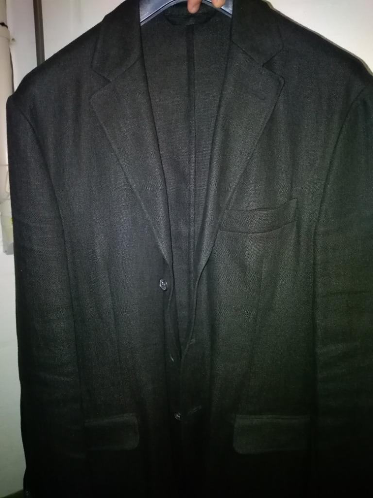 Zwarte linnen herenblazer van het merk Cerruti in maat 50, Cerruti, Maat 48/50 (M), Zwart, Ophalen of Verzenden