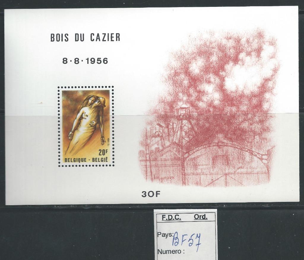 Bloc feuillet neuf* * Belgique BL 57, Timbres & Monnaies, Enlèvement ou Envoi, Non oblitéré, Neuf
