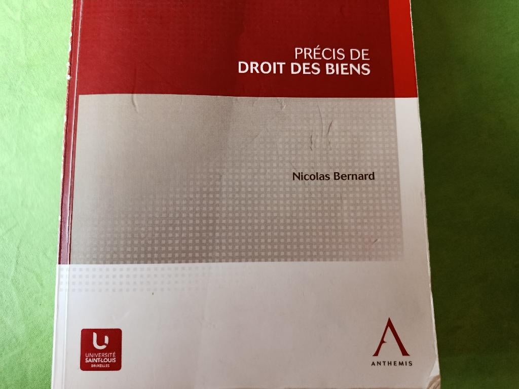 Précis de droit des biens - Nicolas Bernard, Enlèvement ou Envoi, Utilisé, Nicolas Bernard