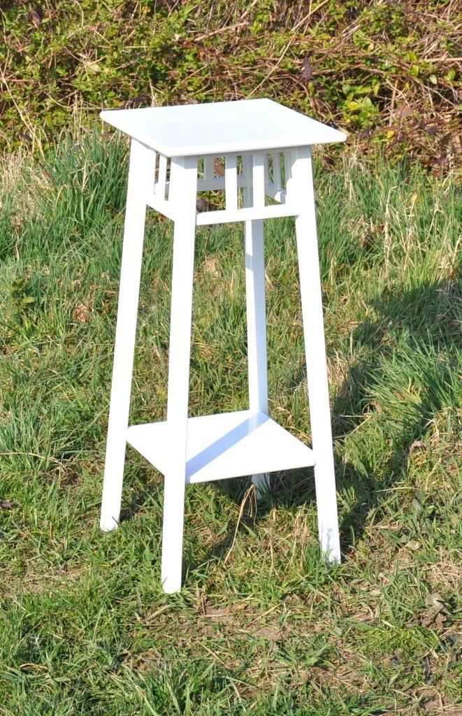 sellette art deco en bois peint blanc, Ophalen of Verzenden