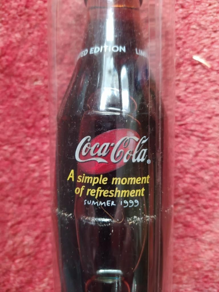 Bouteille en verre de Coca Cola édition limitée 1999, Enlèvement ou Envoi