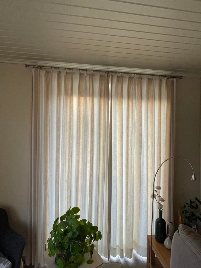 volledige set raamdecoratie ook afzonderlijk te koop, Huis en Inrichting, Stoffering | Gordijnen en Lamellen, Ophalen, Zo goed als nieuw