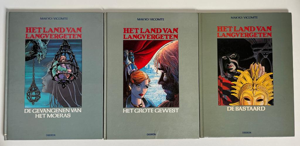 Makyo / Vicomte - Land van Langvergeten 1-2-3 - 1e druk, Boeken, Verzenden