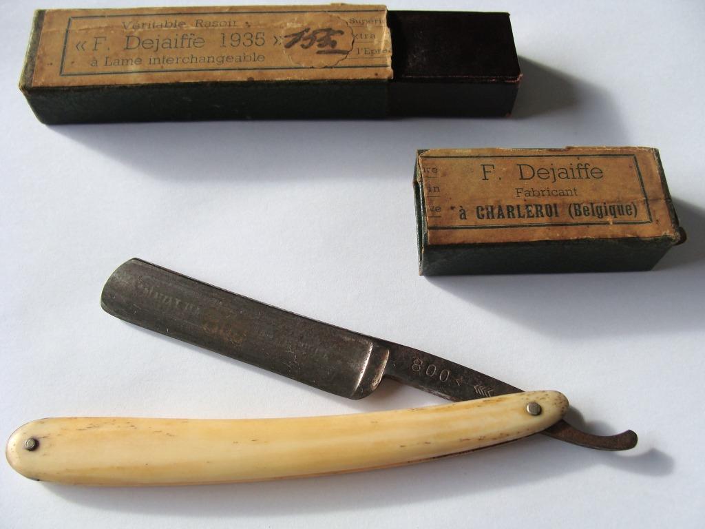 ancien rasoir poinçonné sur la lame Navalha 800 Magnetica,, Collections, Enlèvement ou Envoi, Utilisé