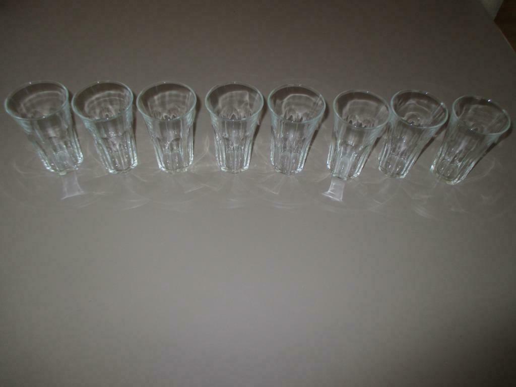 set van 8 vintage limonade glazen, Verzamelen, Ophalen of Verzenden, Zo goed als nieuw
