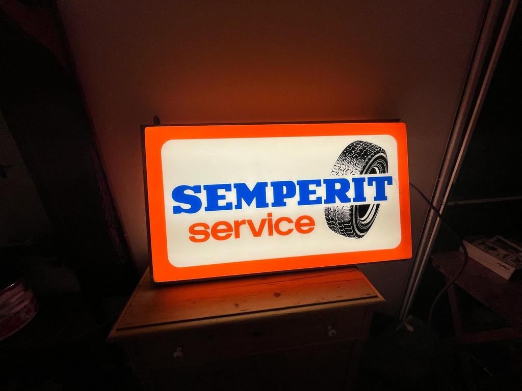 Semperit enseigne lumineuse publicitaire, Collections, Enlèvement ou Envoi, Comme neuf