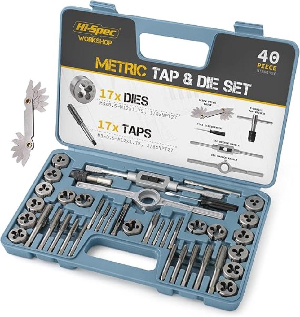 Ensemble de tarauds et de matrices Hi-Spec LIVRAISON RAPIDE, Envoi, Neuf