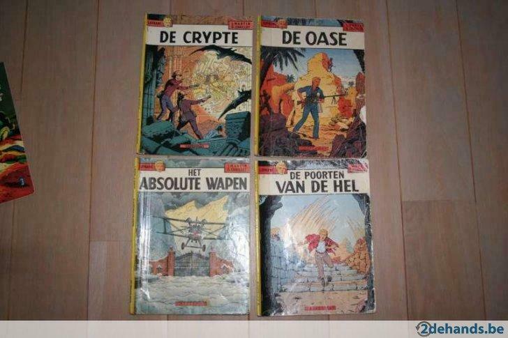 Vier strips Lefranc : Het absolute wapen, De crypte, De Oase, Boeken, Gelezen