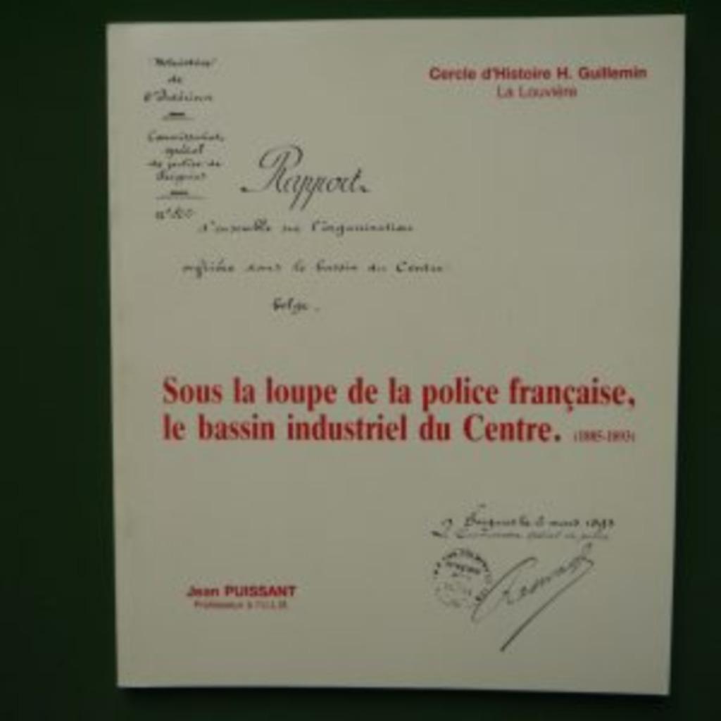 Le bassin industriel du Centre Jean Puissant, Livres, Histoire nationale, Enlèvement ou Envoi, 20e siècle ou après, Utilisé