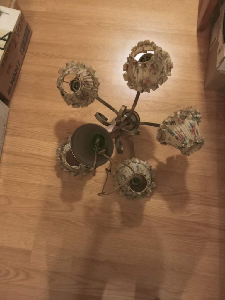 Lustre année  1950, Enlèvement, Utilisé, Métal, Année  1950