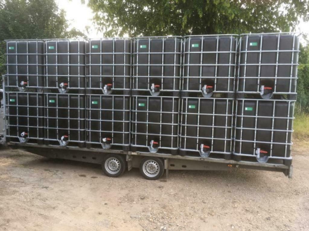 Zwarte anti algen ibc containers uit de voeding 150€, Kunststof, Met kraantje, 150 liter of meer, Ophalen of Verzenden