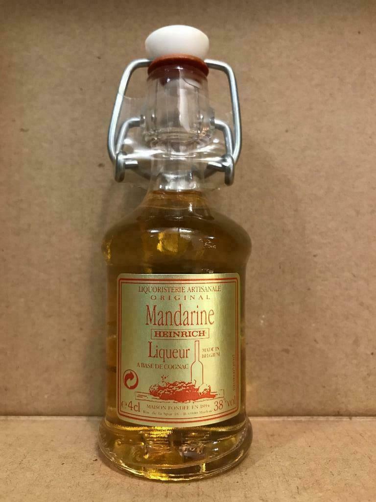 Mandarine Heinrich Liqueur - Mignonnette d'alcool - 4 cl, Collections, Vins, Neuf, Autres régions, Enlèvement ou Envoi, Pleine