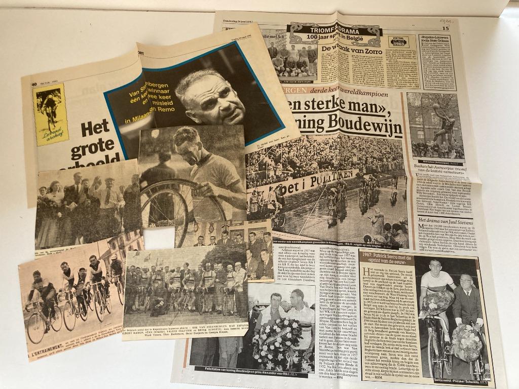 Wielrennen : oude documentatie Rik Van Steenbergen, Ophalen of Verzenden, Gebruikt, Overige typen