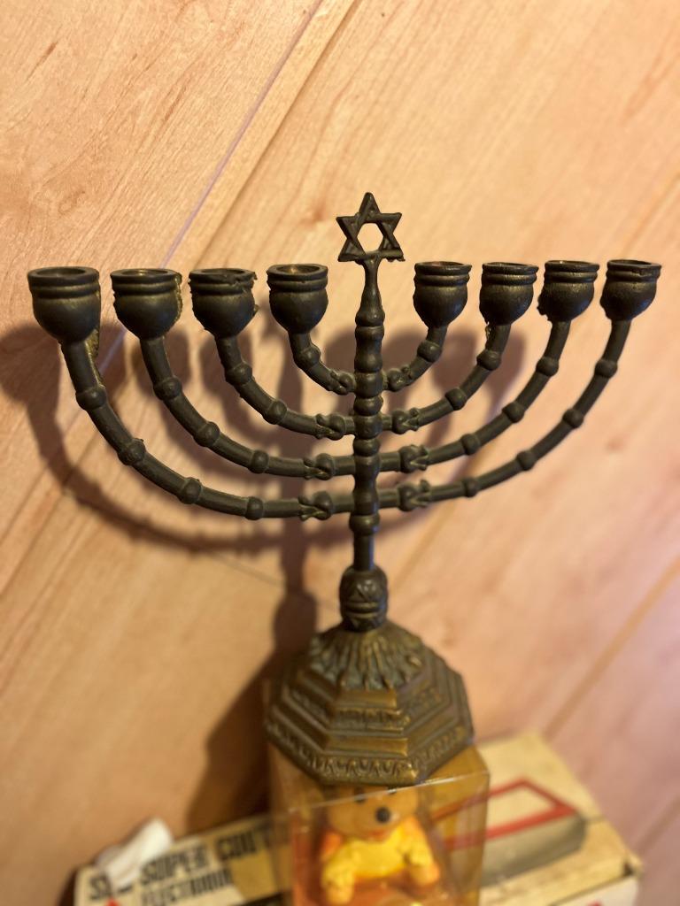 joodse kandelaar, Antiek en Kunst, Ophalen, Koper of Brons