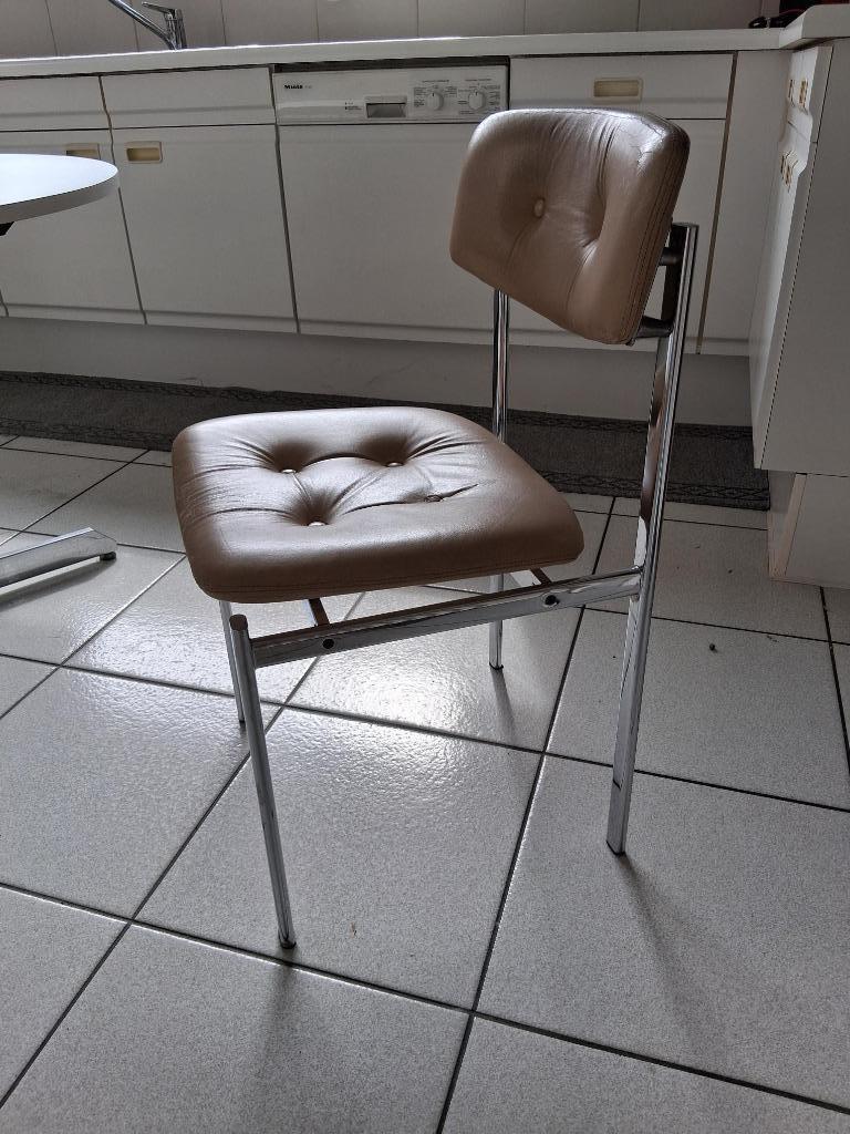6 chaises de cuisine, Maison & Meubles, Chaises, Enlèvement, Utilisé, Métal, Cinq, Six Chaises ou plus