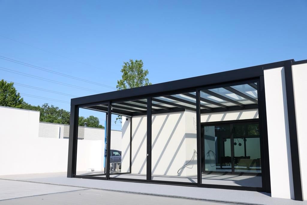️☀️Carport veranda zip-screen schuifwanden️☀️MONTAGE PROMO️, Tuin en Terras, Overkappingen, Ophalen, Nieuw, Carport