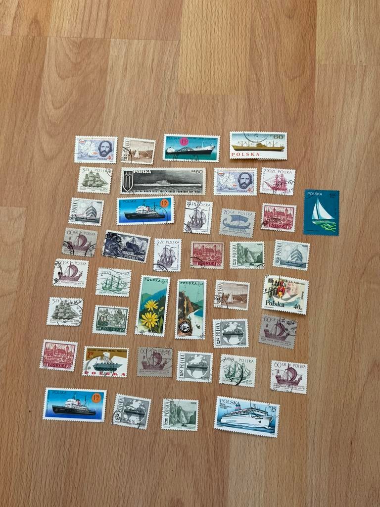 Set Poolse postzegels, Ophalen of Verzenden, Polen, Gestempeld