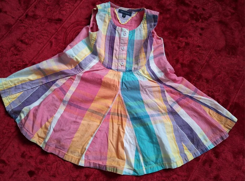 prachtige kleurrijke babyjurkje maat 74 merk Tommy Hilfiger, Kinderen en Baby's, Meisje, Jurkje of Rokje, Ophalen of Verzenden