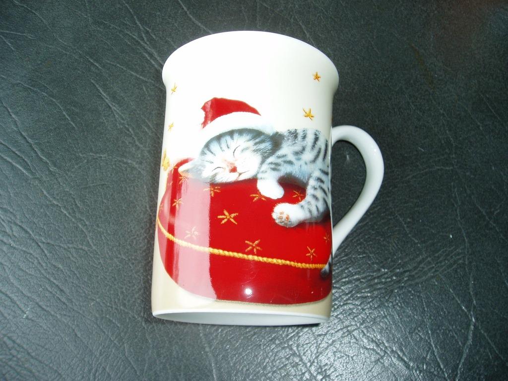 porseleinen koffiemok katje, Ophalen, Zo goed als nieuw, Overige stijlen, Kop(pen) en/of Schotel(s)