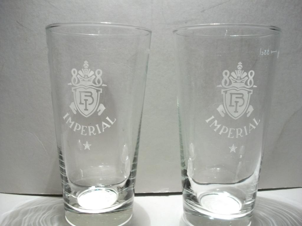 Oud bierglas Imperial, Ophalen of Verzenden, Bierglas