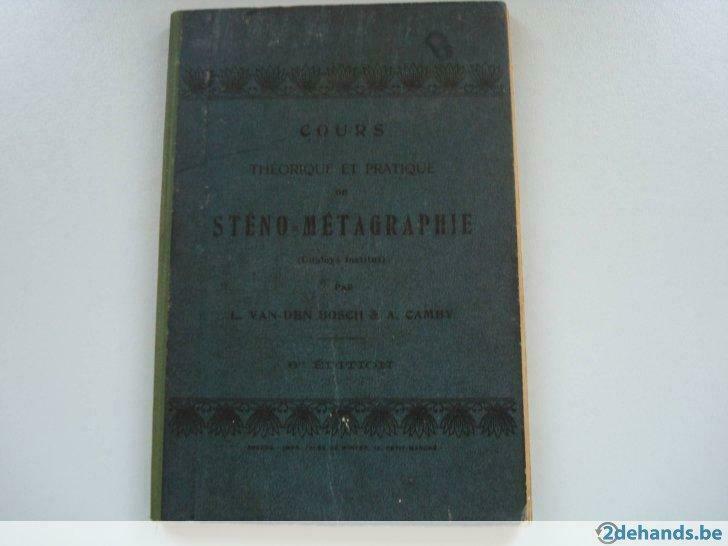 cours steno - metagraphie 1920, Ophalen of Verzenden, Zo goed als nieuw