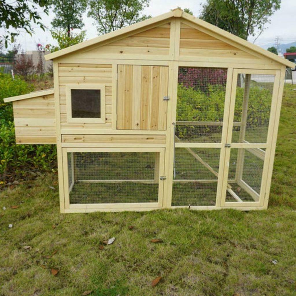 Poulailler XXL pour 6 poules abri coq abri poule clapier, Envoi, Neuf, Poulailler