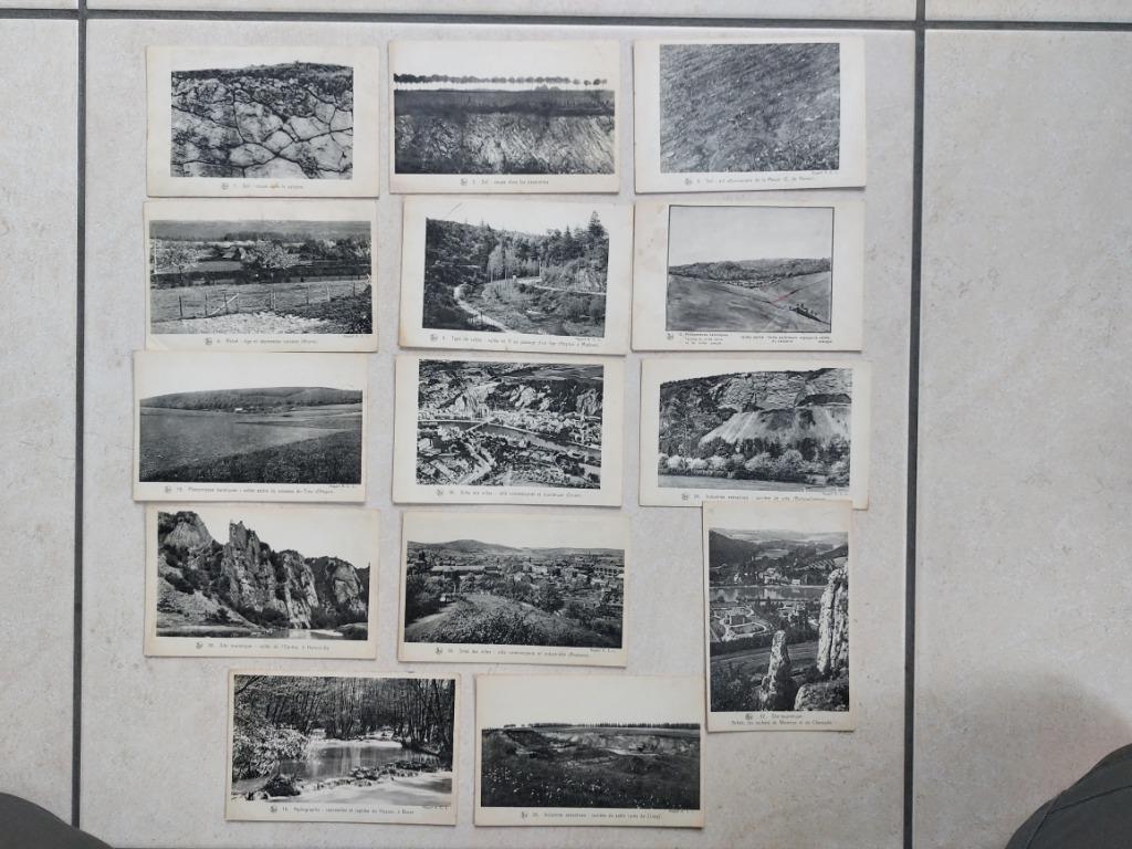 lot van 14 oude postkaarten "Les Paysages Belges", Verzenden